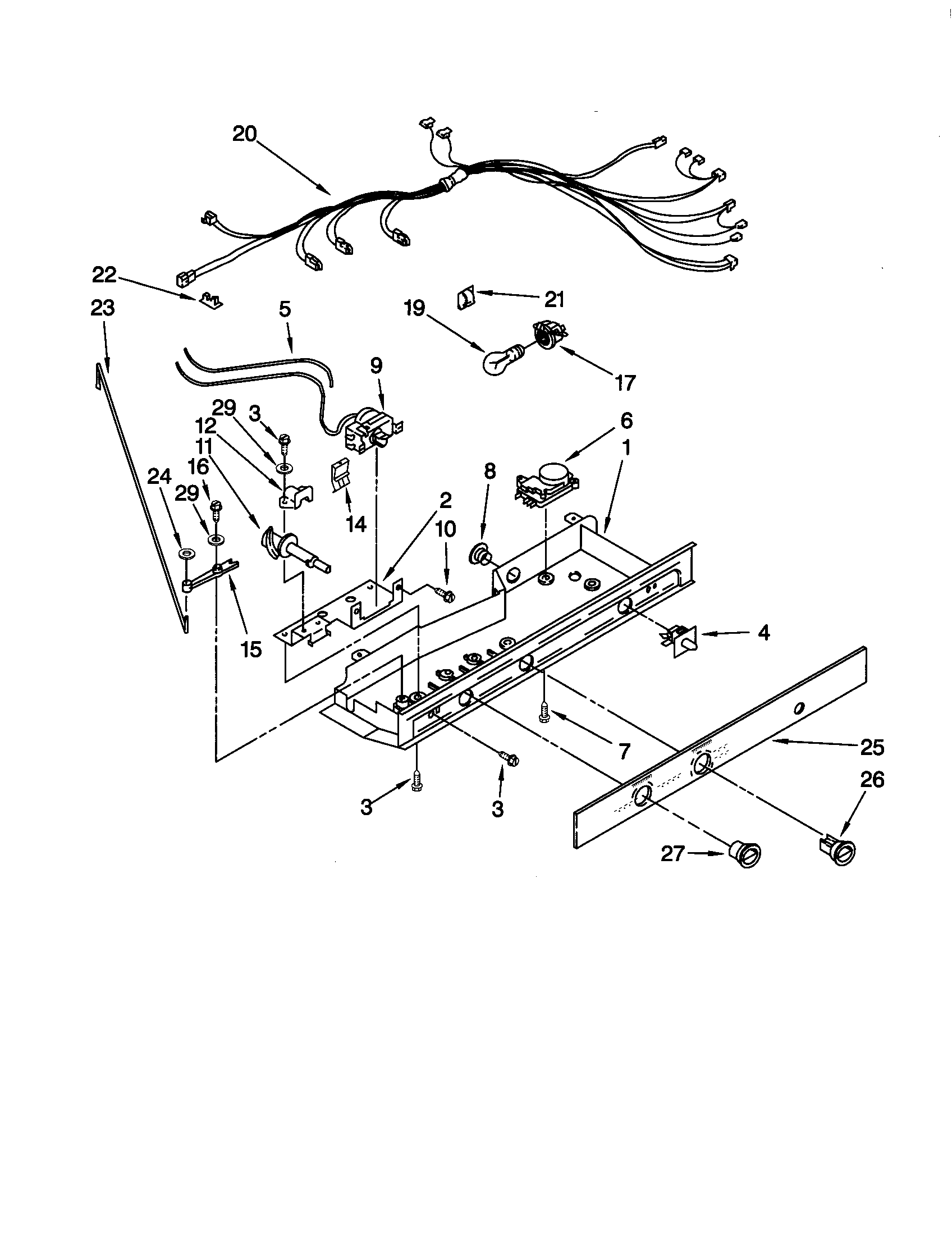 Kenmore 10659021991 control diagram