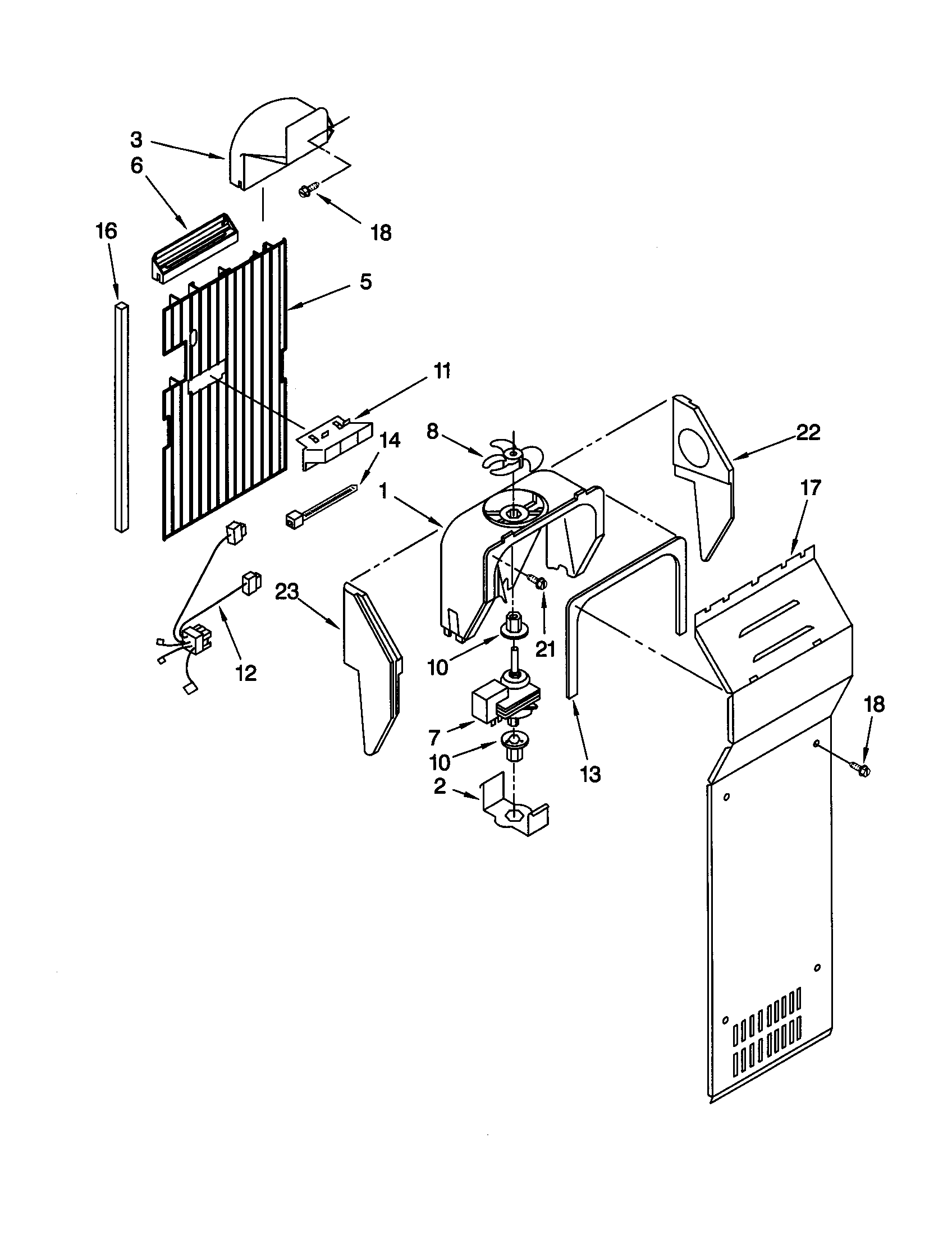 Kenmore 10659217990 air flow diagram