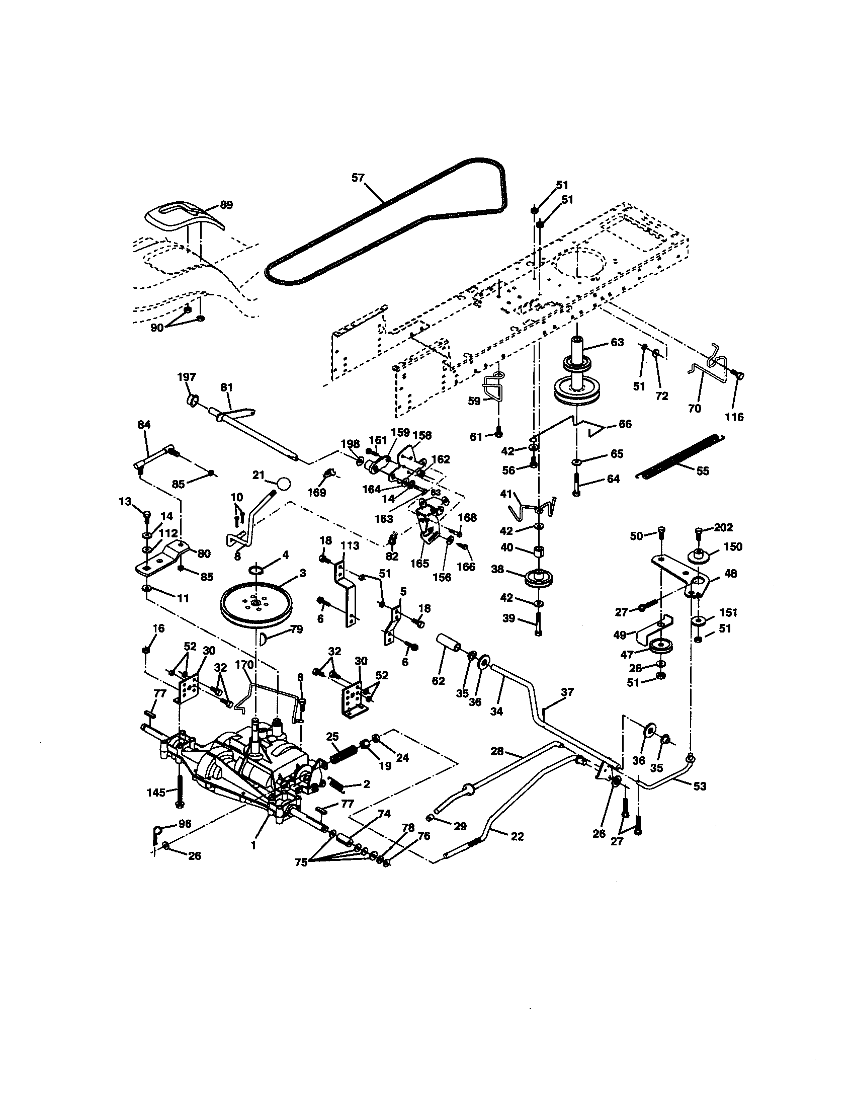 Craftsman 917270671 ground drive diagram