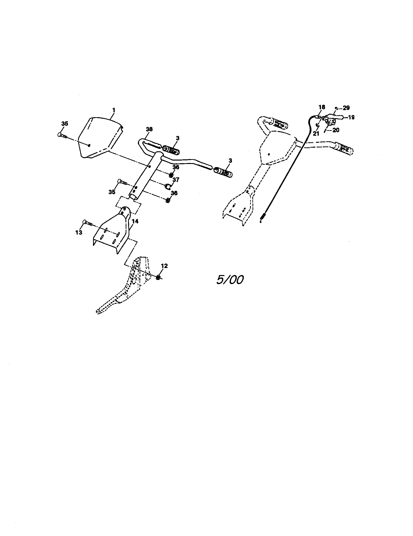 Craftsman 917292393 handles diagram