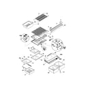 Kenmore 25370137992 shelves diagram