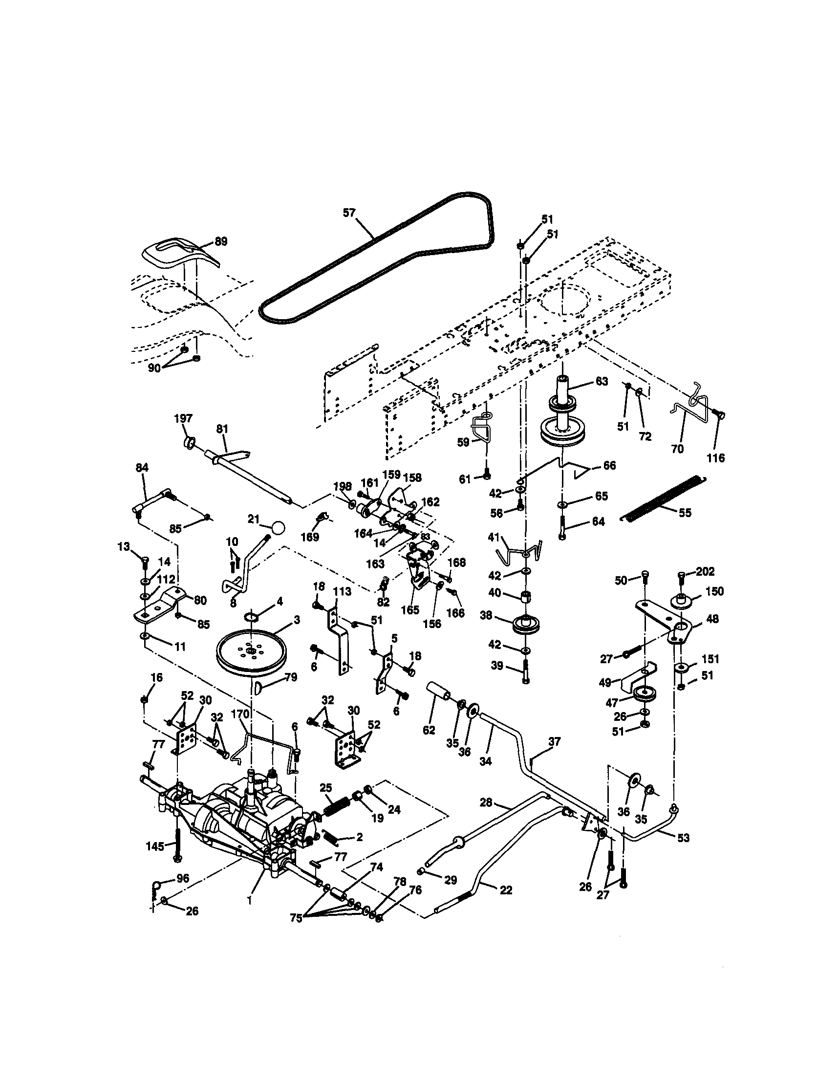 Craftsman 917270731 ground drive diagram