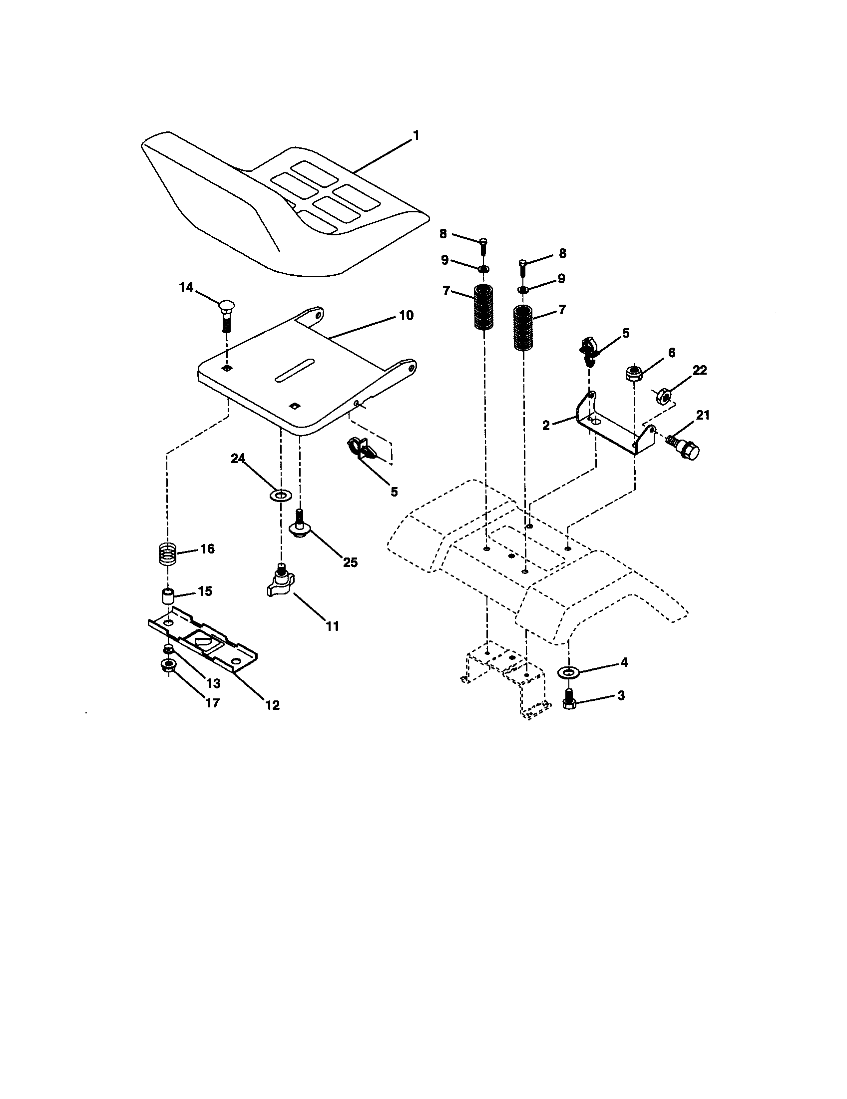 Craftsman 917270731 seat diagram