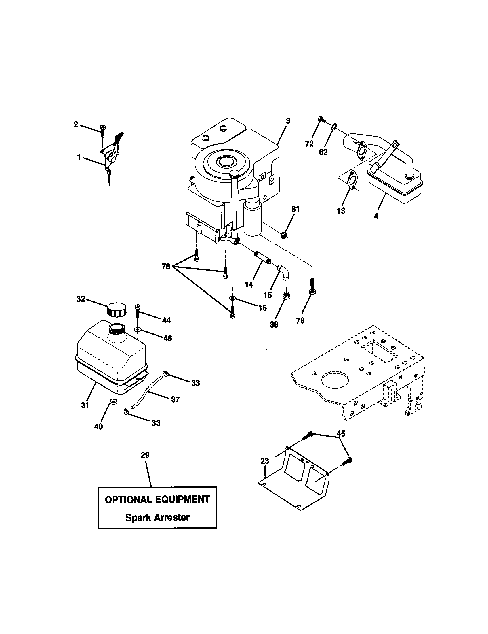 Craftsman 917270741 engine diagram