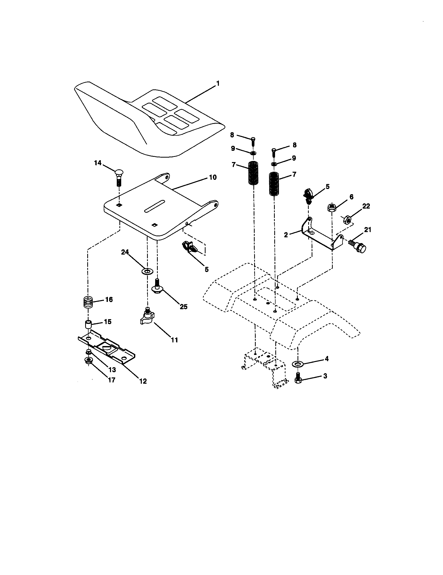 Craftsman 917270741 seat diagram