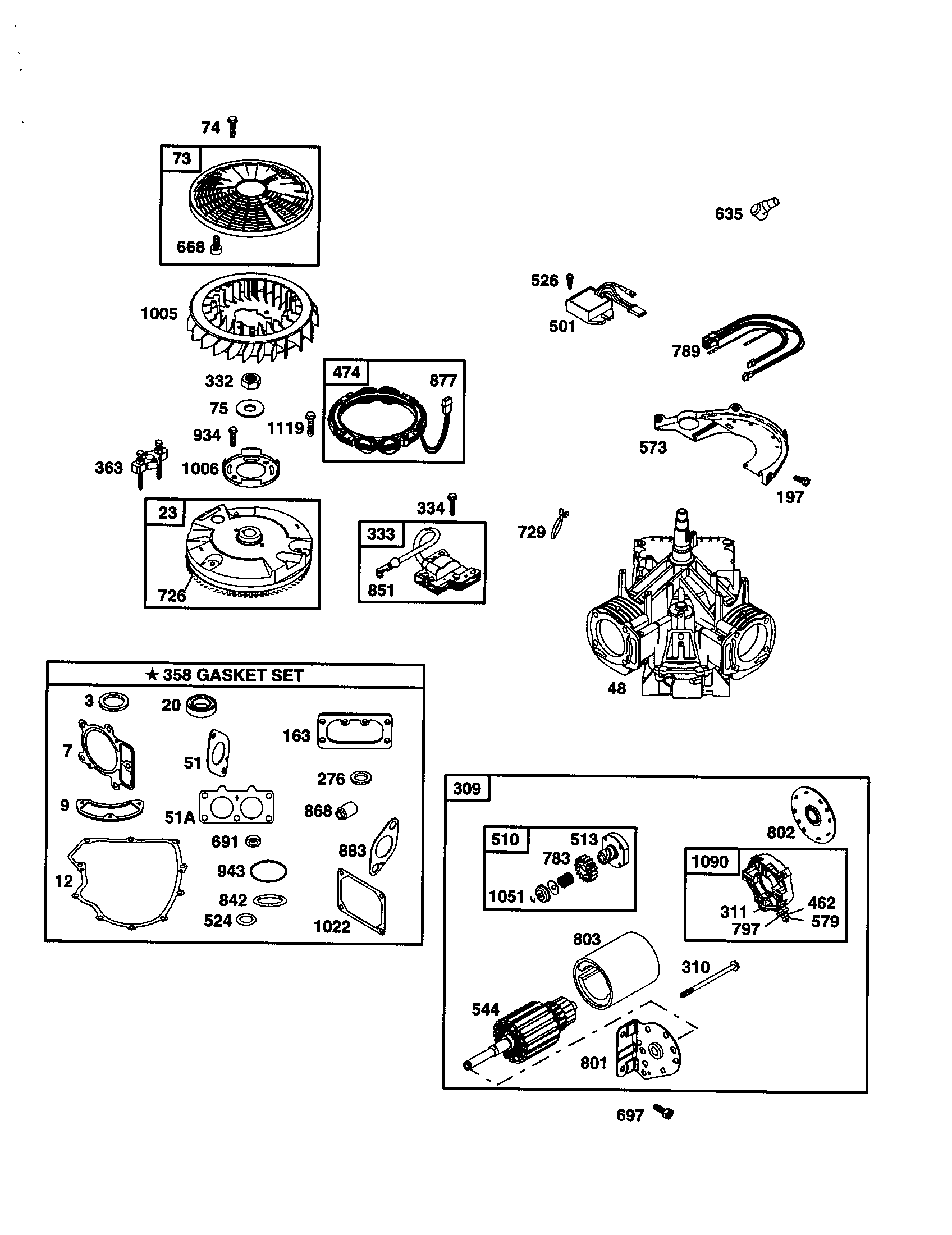 Craftsman 917272440 motor-starter diagram