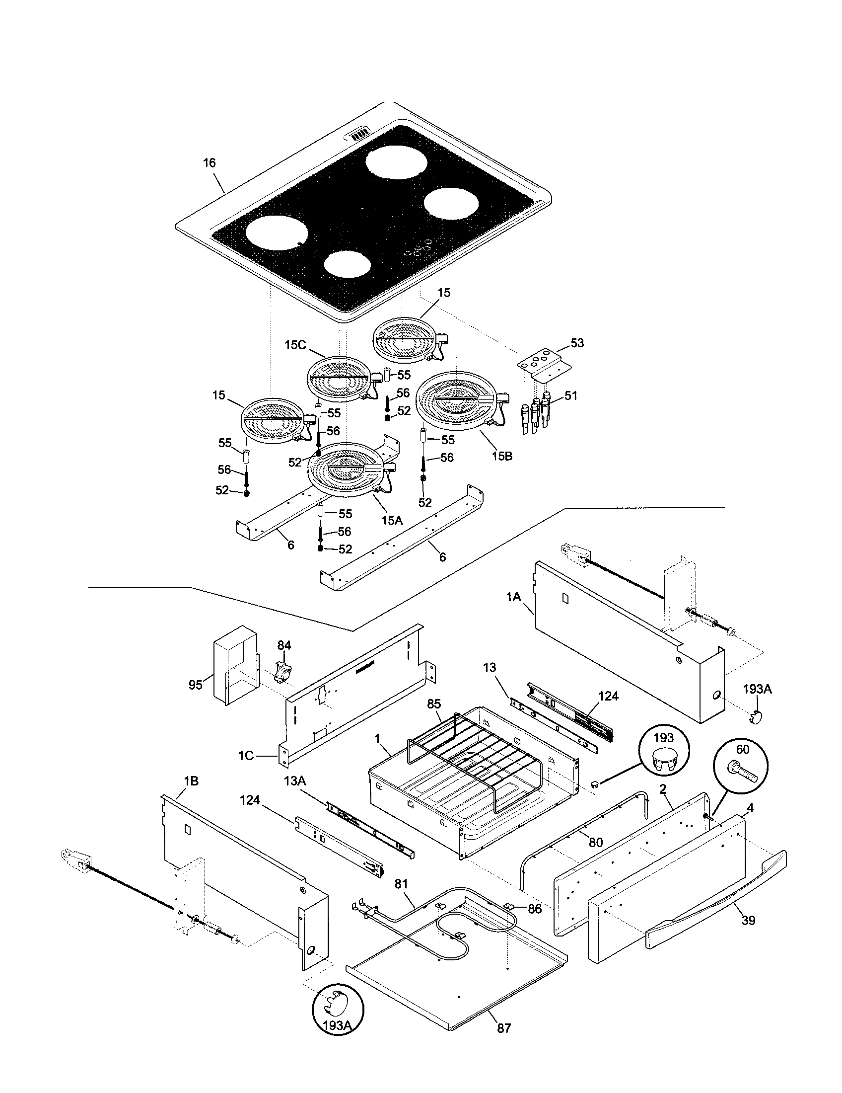 Kenmore Elite 79046802991 top/drawer diagram