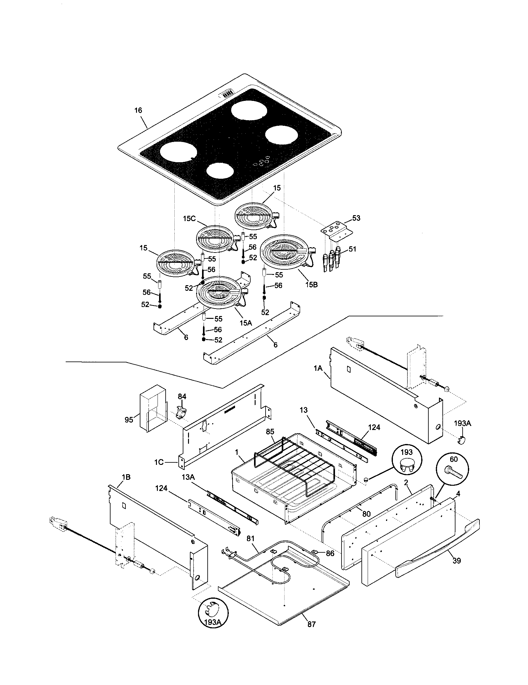Kenmore Elite 79046803992 top/drawer diagram