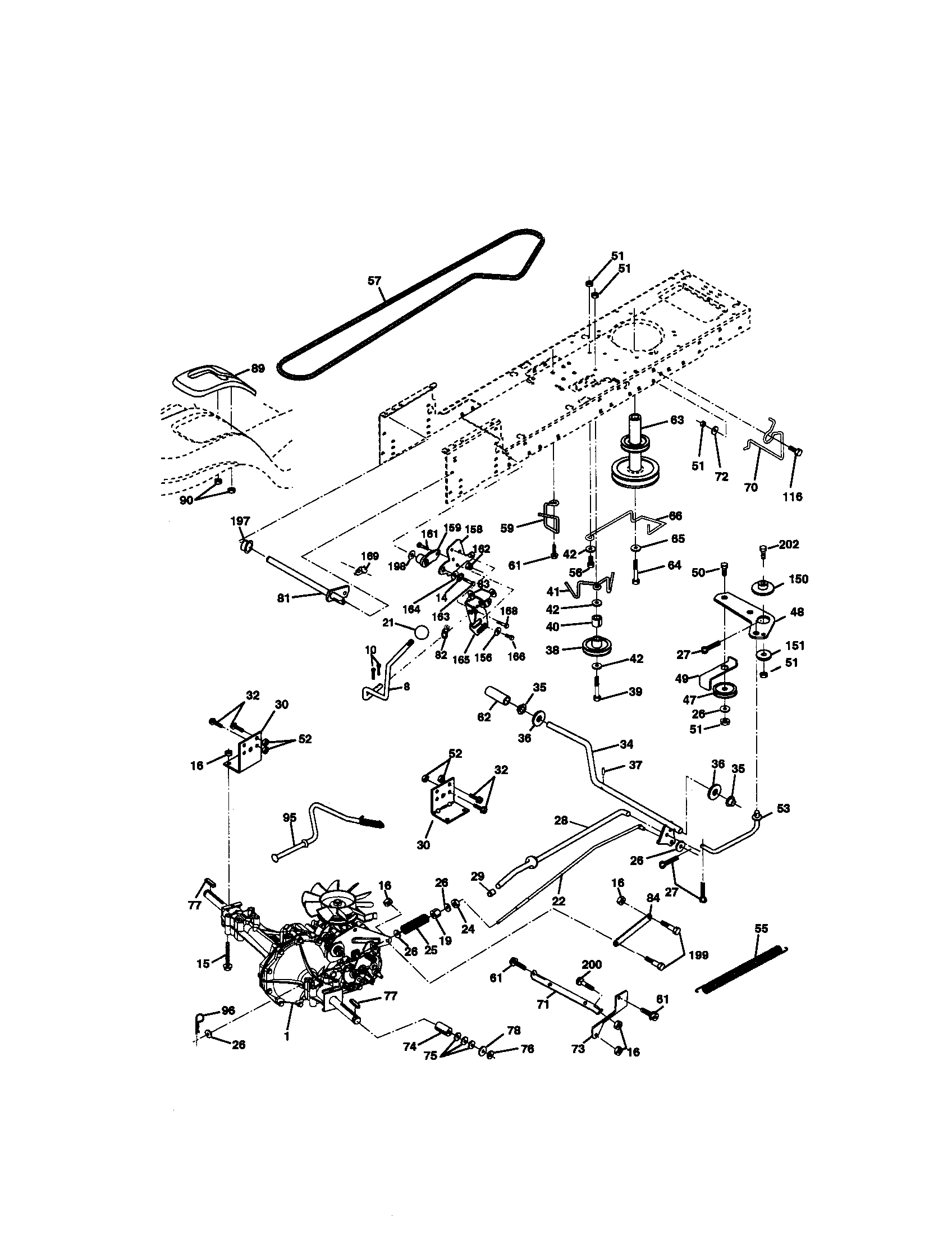 Craftsman 917270762 ground drive diagram