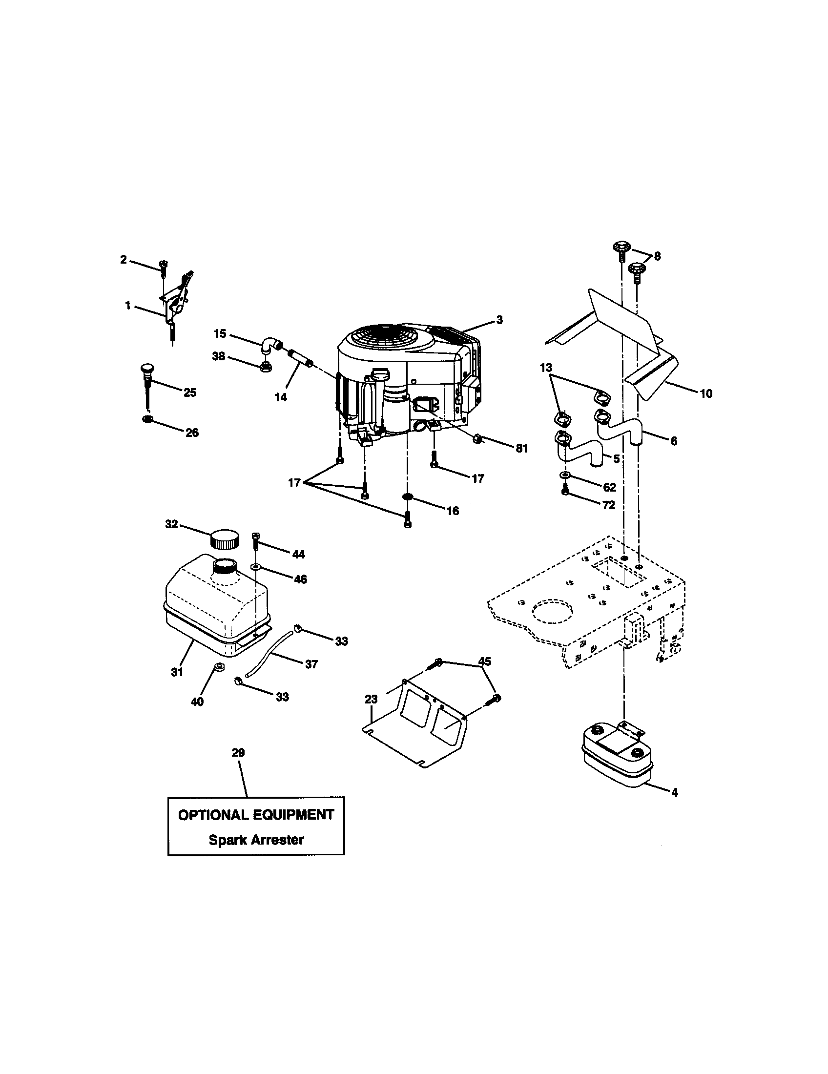 Craftsman 917270762 engine diagram