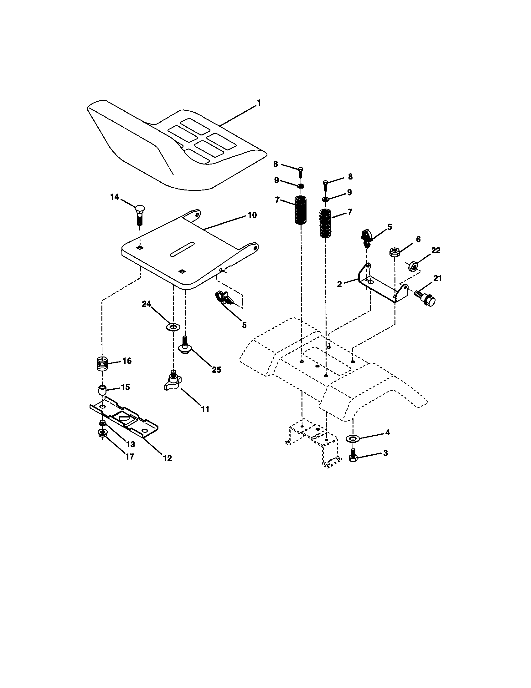 Craftsman 917270762 seat diagram
