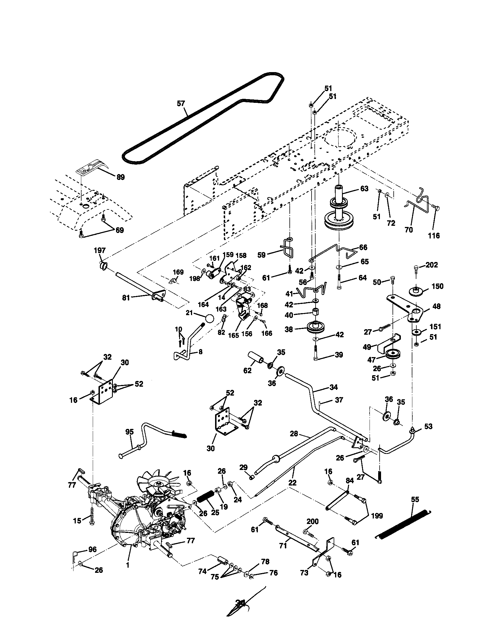 Craftsman 917279921 drive diagram