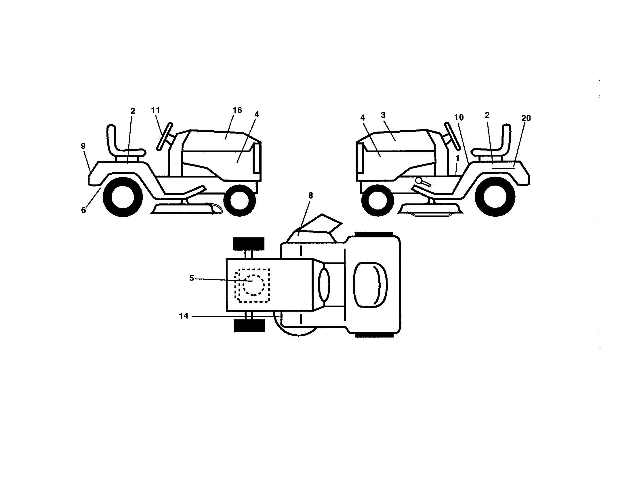 Craftsman 917279921 decals diagram