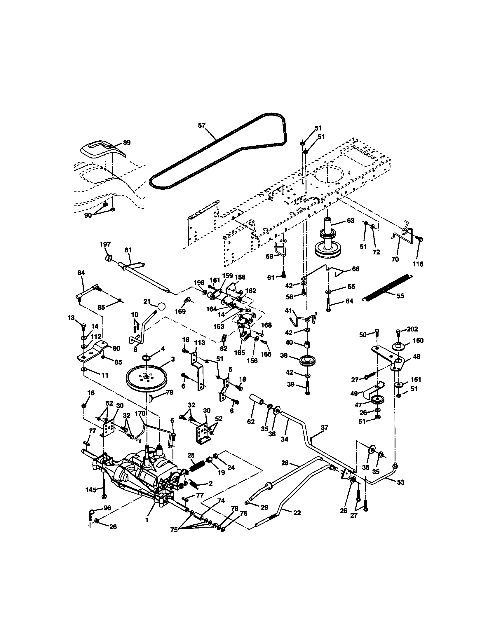 Craftsman 917270752 ground drive diagram