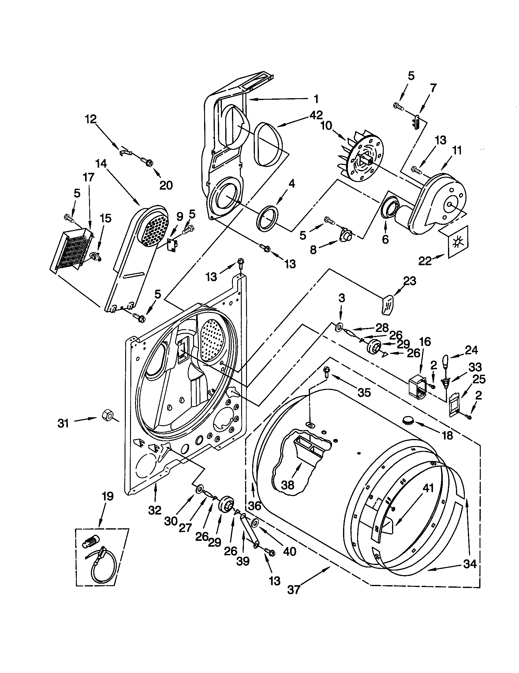 Whirlpool GEQ9858JQ0 bulkhead diagram