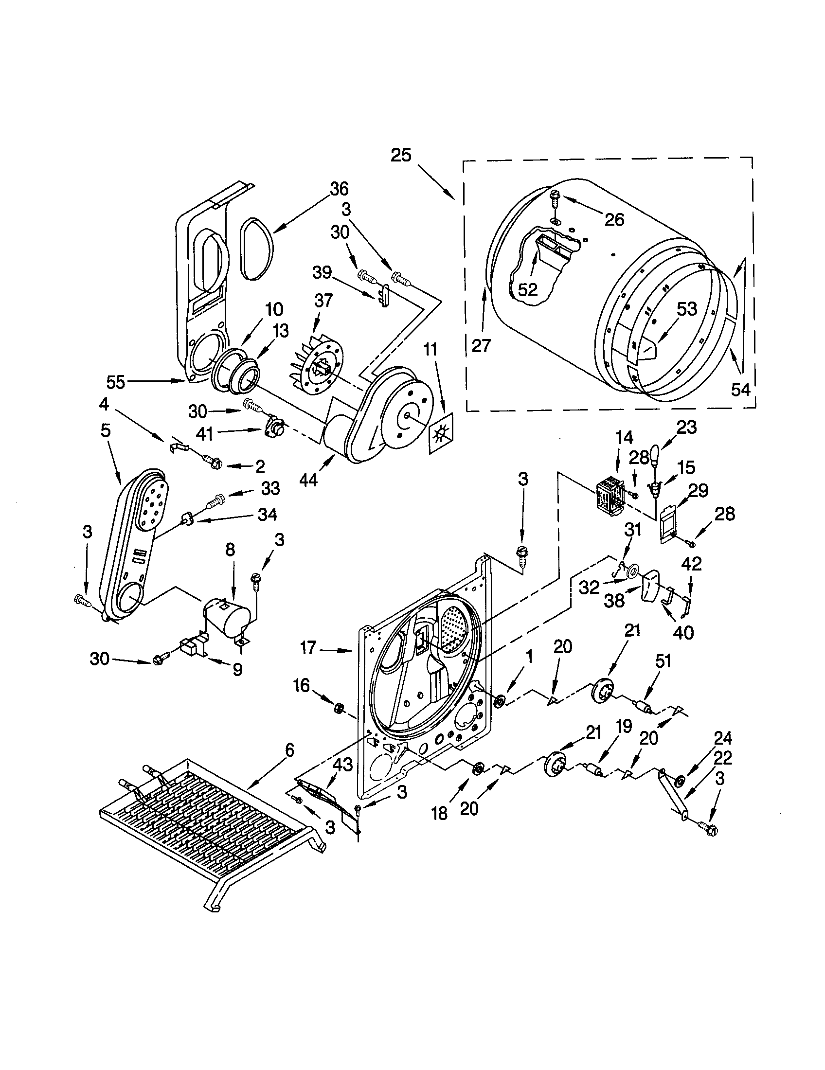 Kenmore 110C70832990 bulkhead diagram