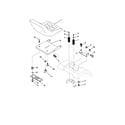 Poulan PR16H42STA seat assembly diagram