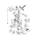 Poulan PR16H42STA mower deck diagram