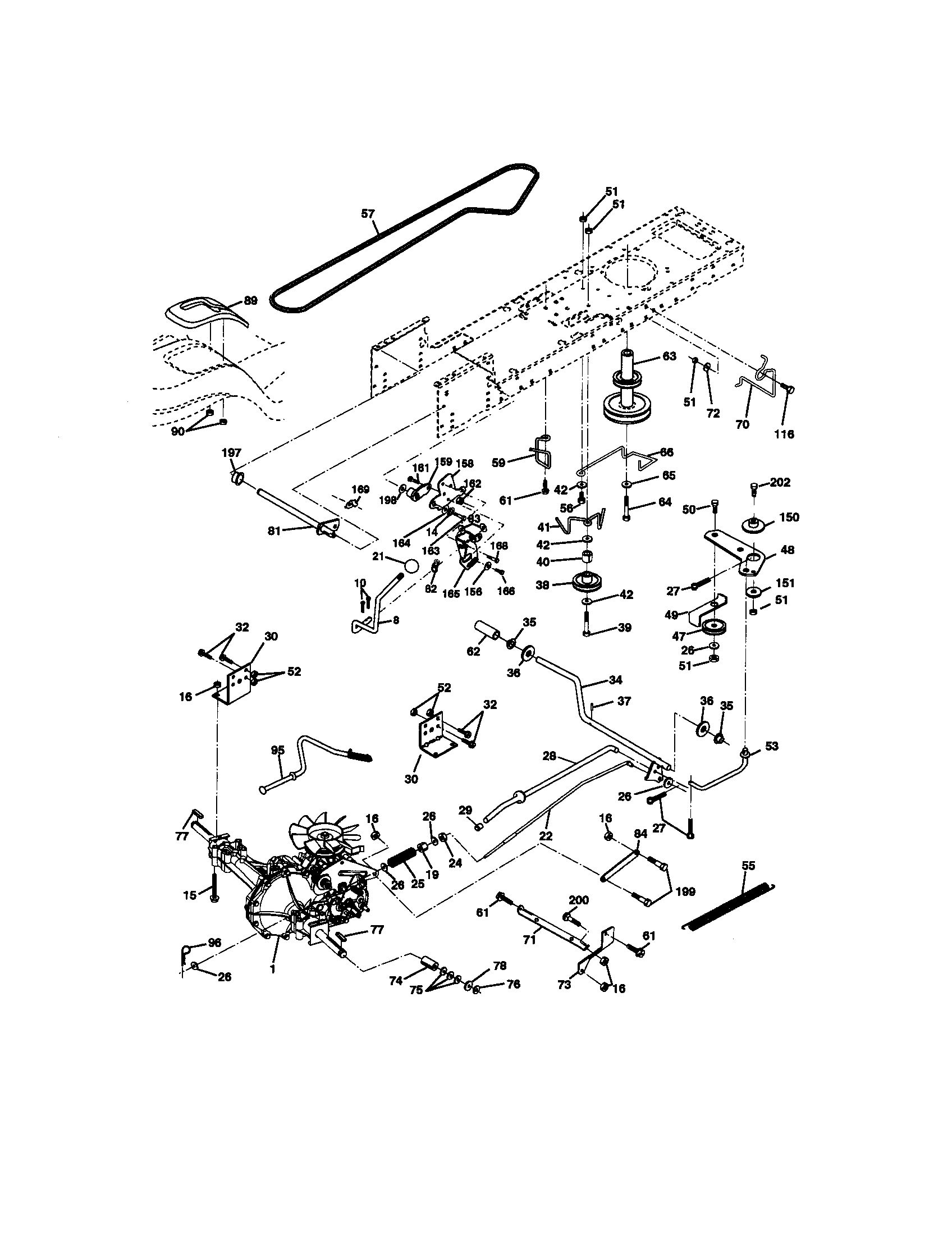Craftsman 917270742 ground drive diagram