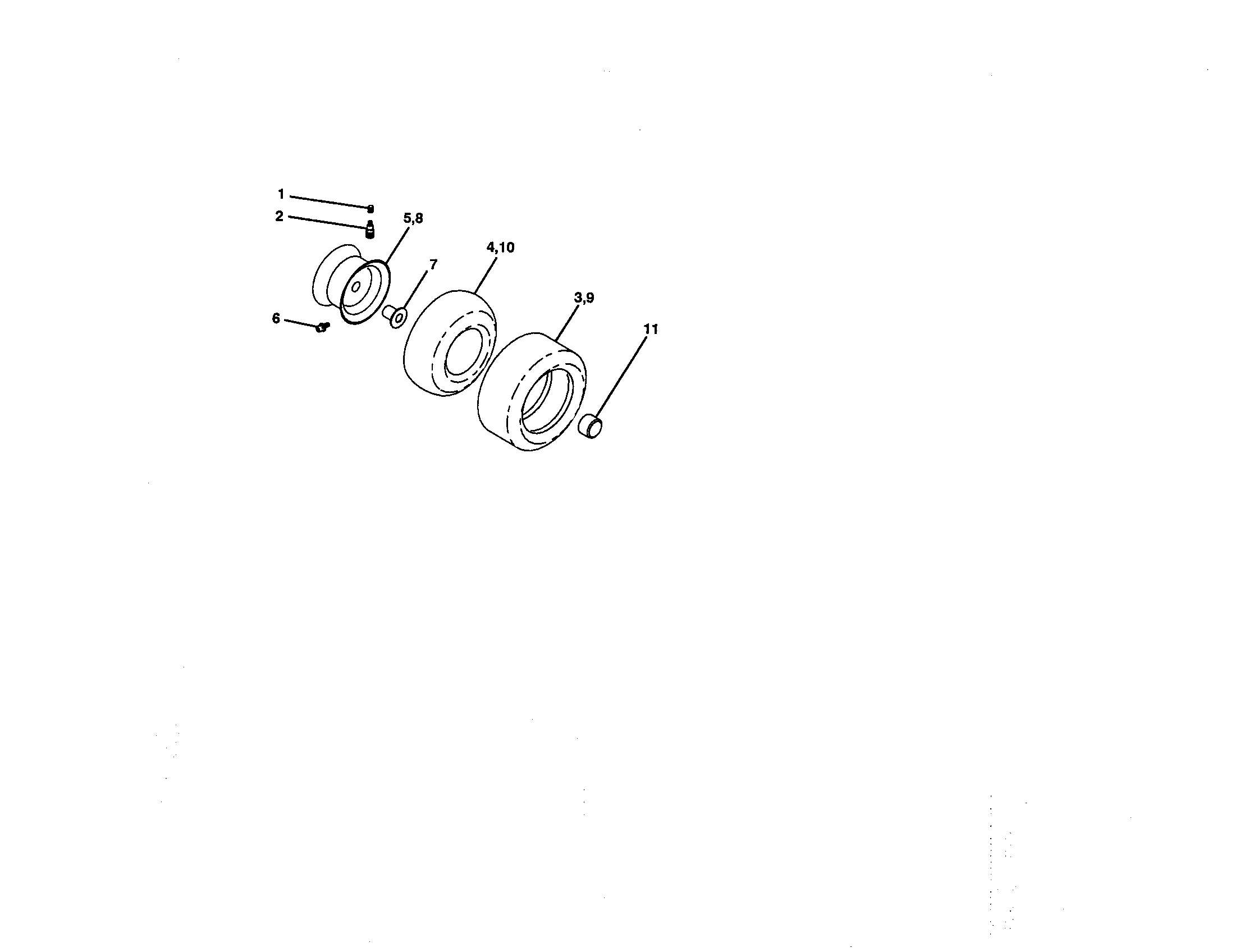 Craftsman 917270742 wheels and tires diagram