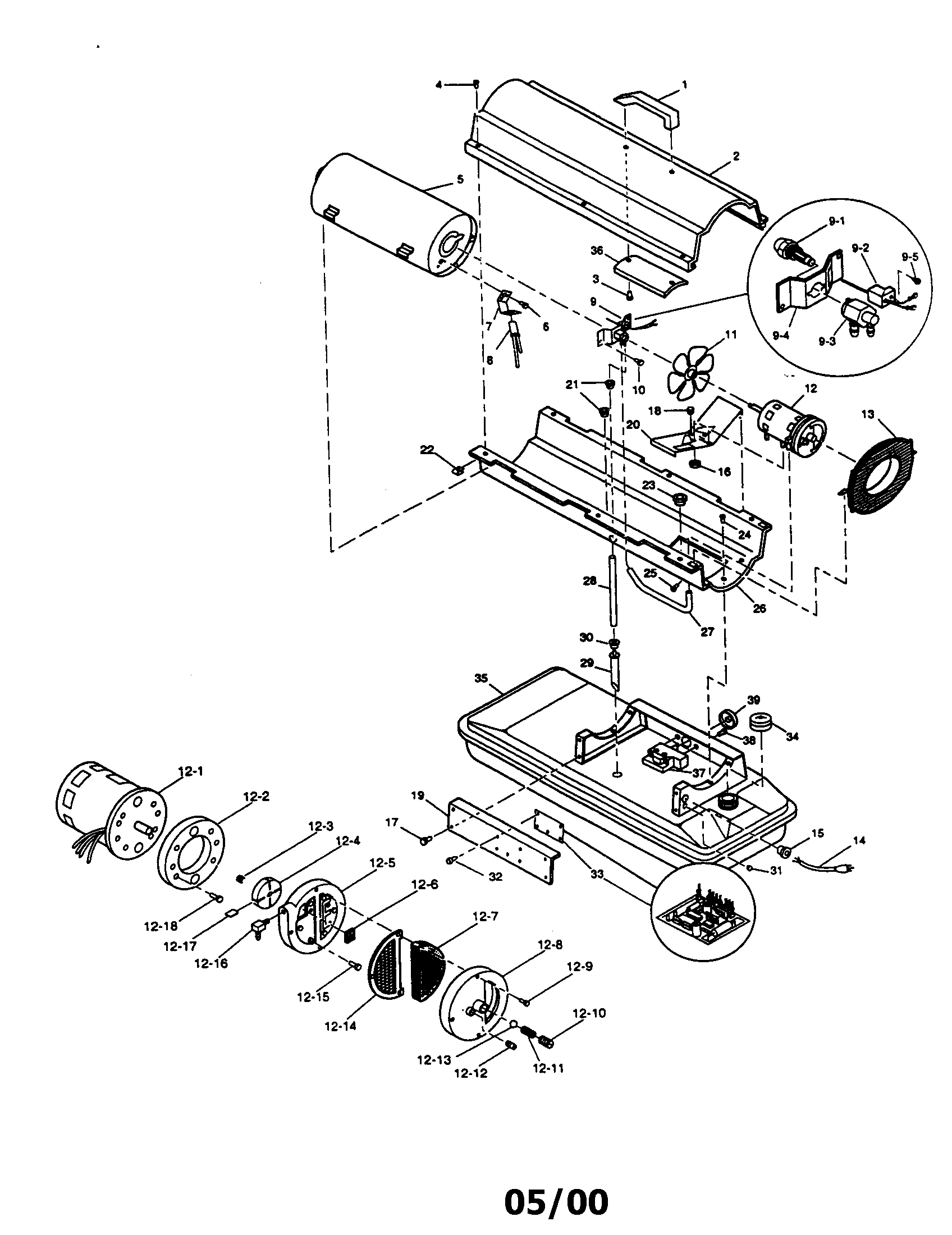 Kenmore 583756700 motor and pump assembly diagram