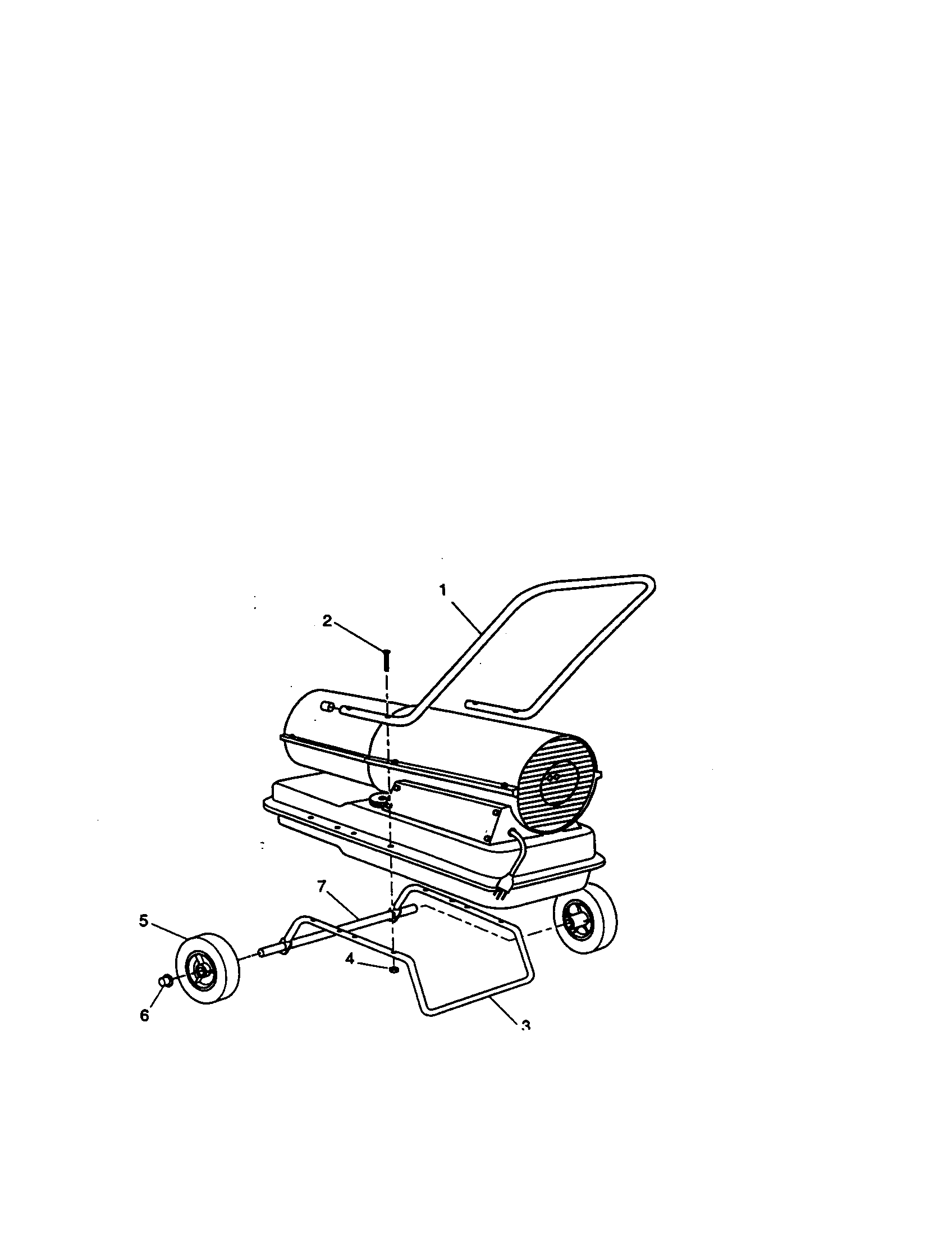 Kenmore 583756700 wheels and handle diagram