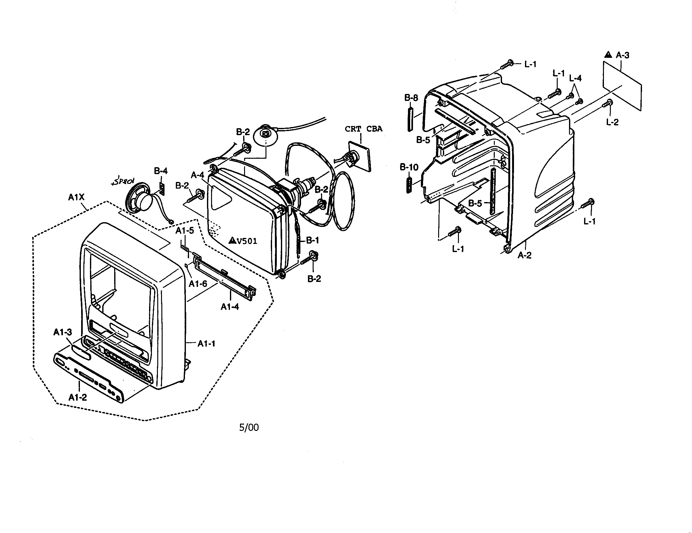 Zenith TVSC0902 tv/vcr combo diagram