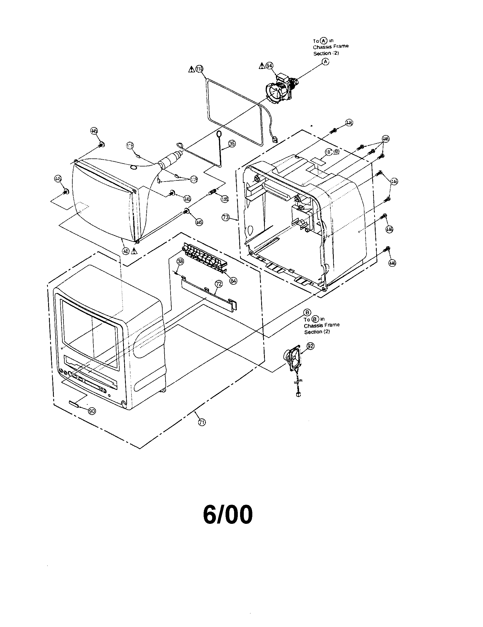 Panasonic PV-C920-K tv/vcr diagram