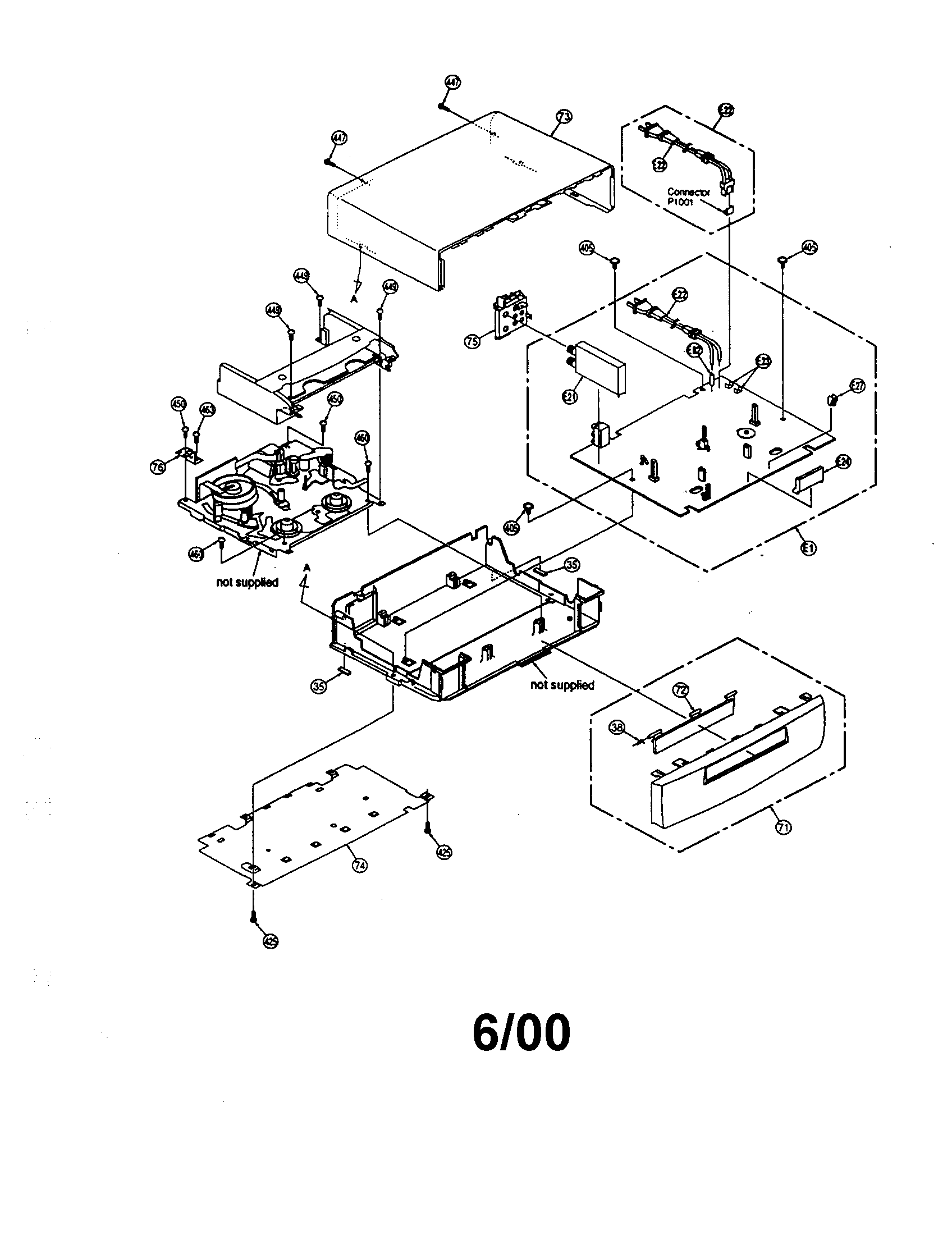 Panasonic PV-V4520 vcr diagram