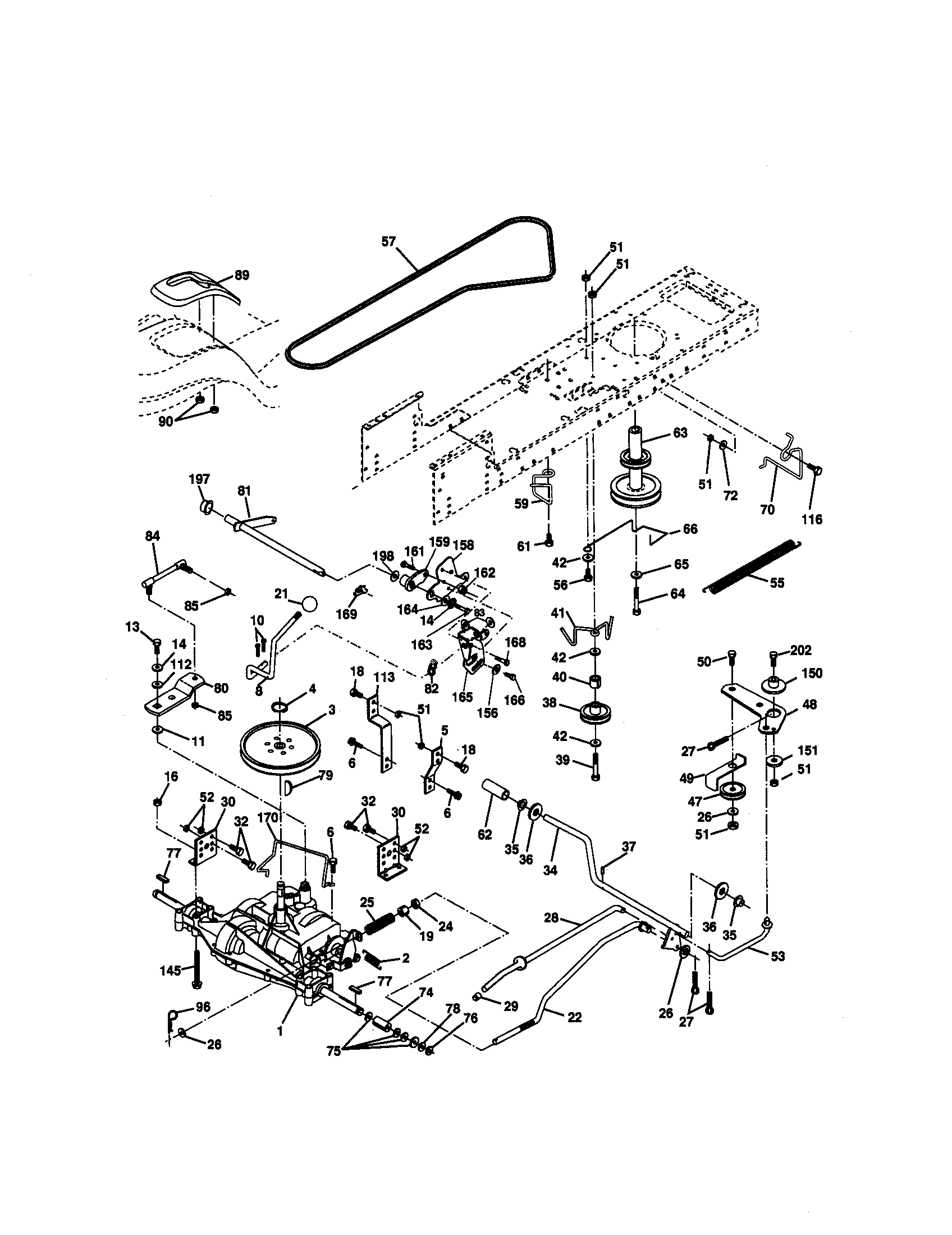 Craftsman 917270732 ground drive diagram