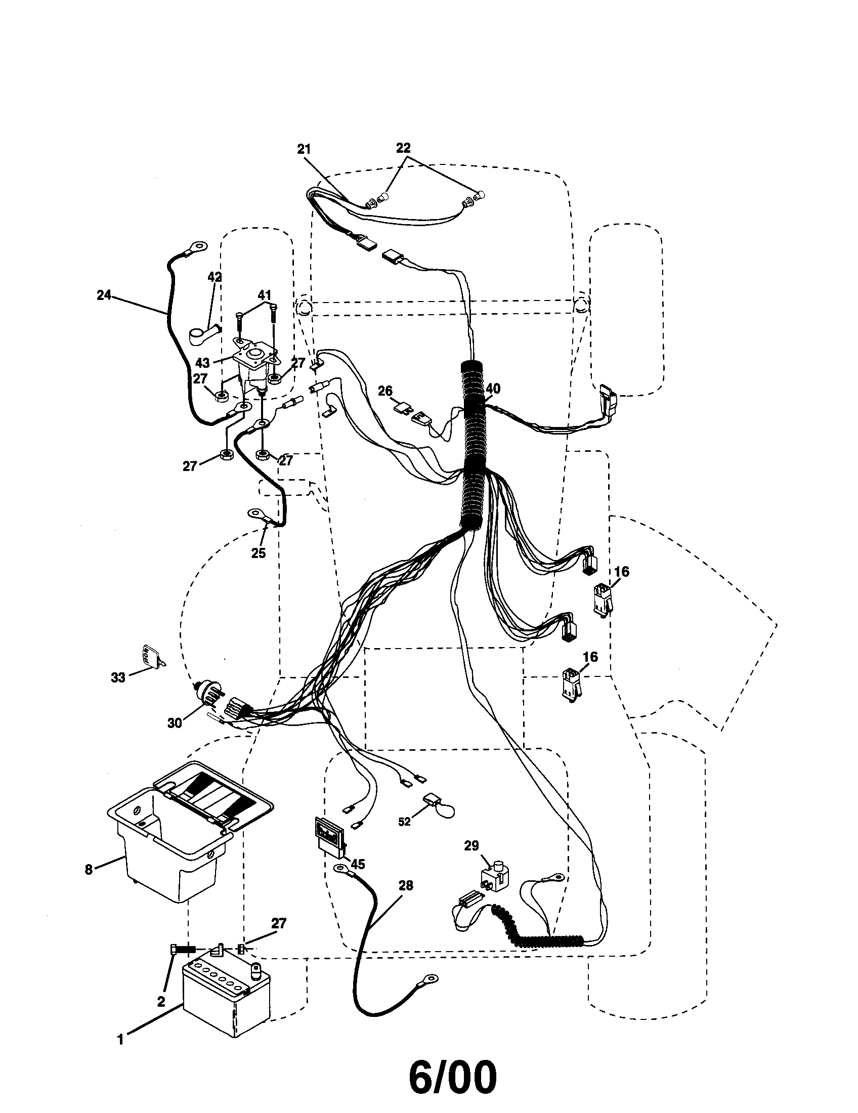 Poulan PR18542STB electrical diagram
