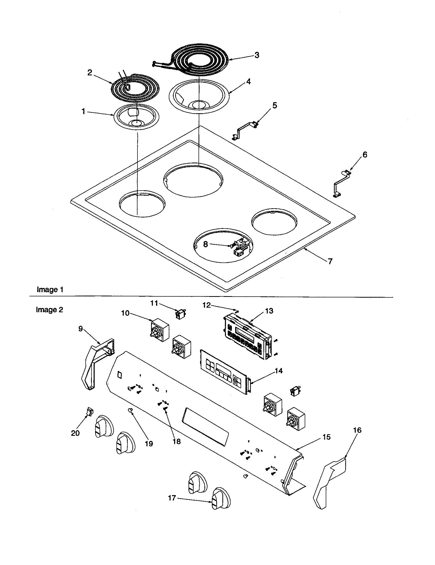 Amana ARRS6550E-P1143905NE main top and backguard diagram