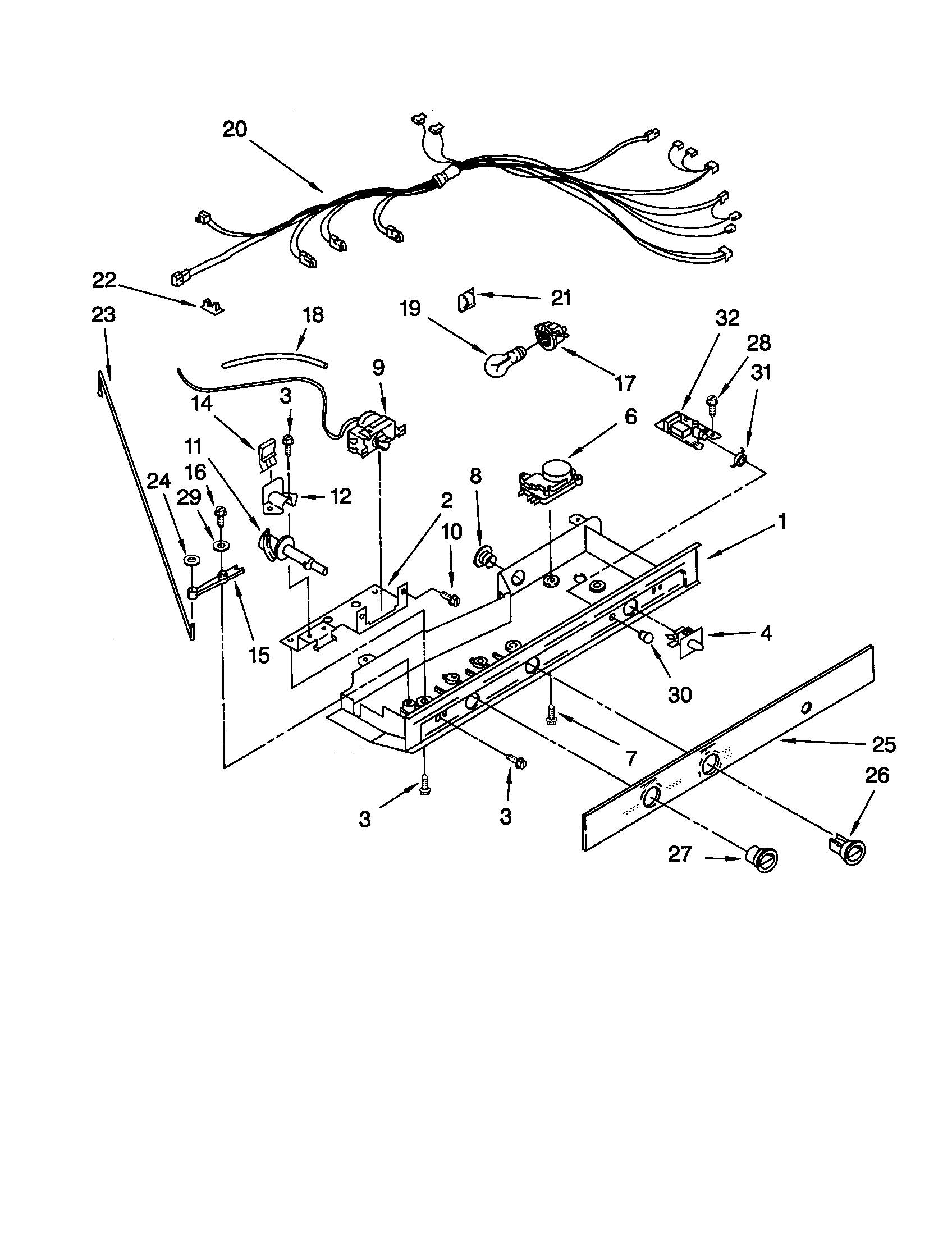 Whirlpool ED25QFXHW00 control diagram
