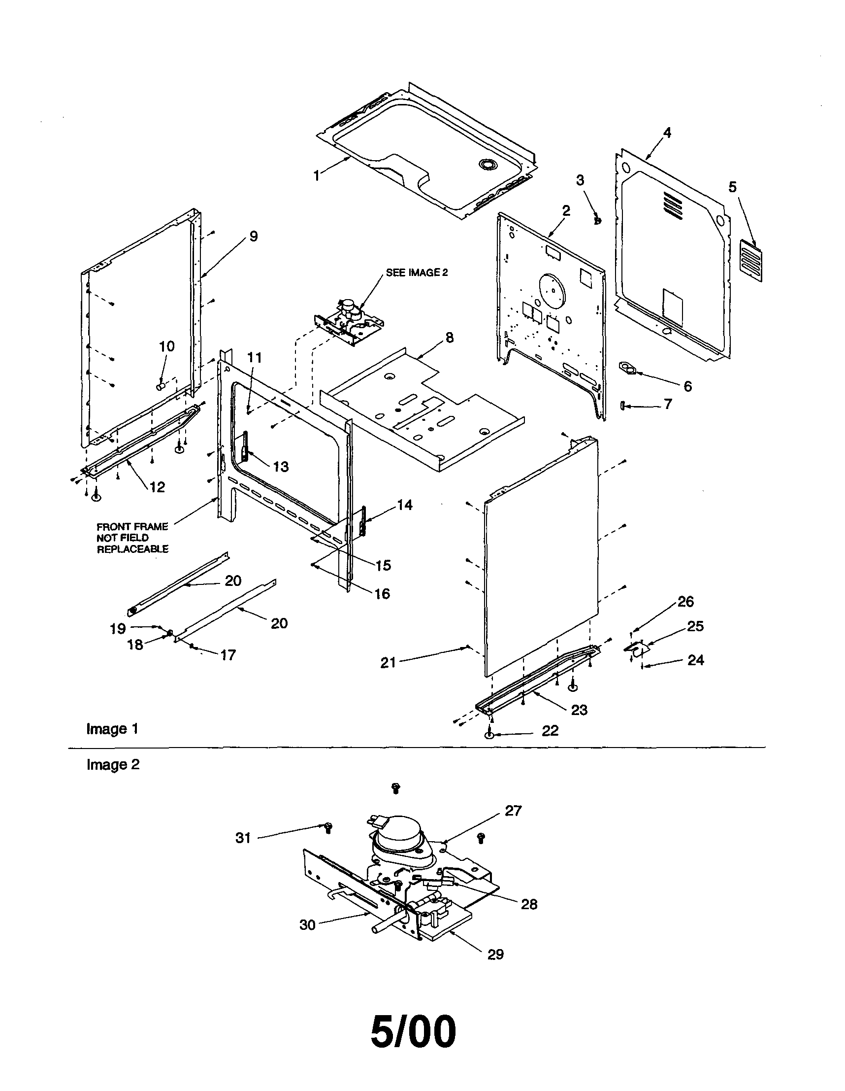 Amana ARR6400WW/P1143653NWW cabinet diagram