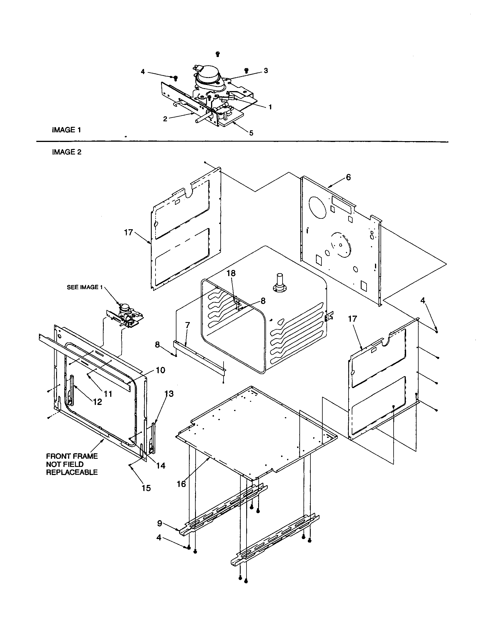 Amana AOCS2740WW-P1132369NWW main front diagram