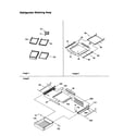 Kenmore 59679874000 refrigerator shelving assembly diagram