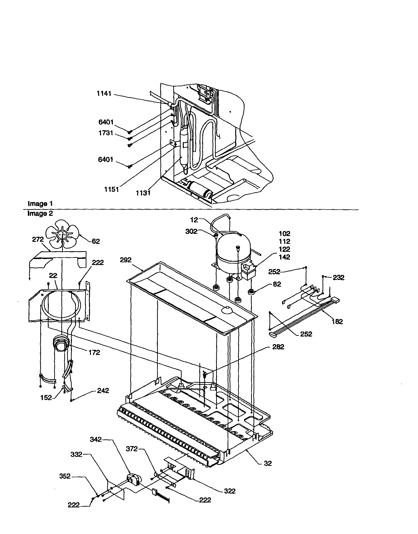 Kenmore 59679144000 machine compartment diagram