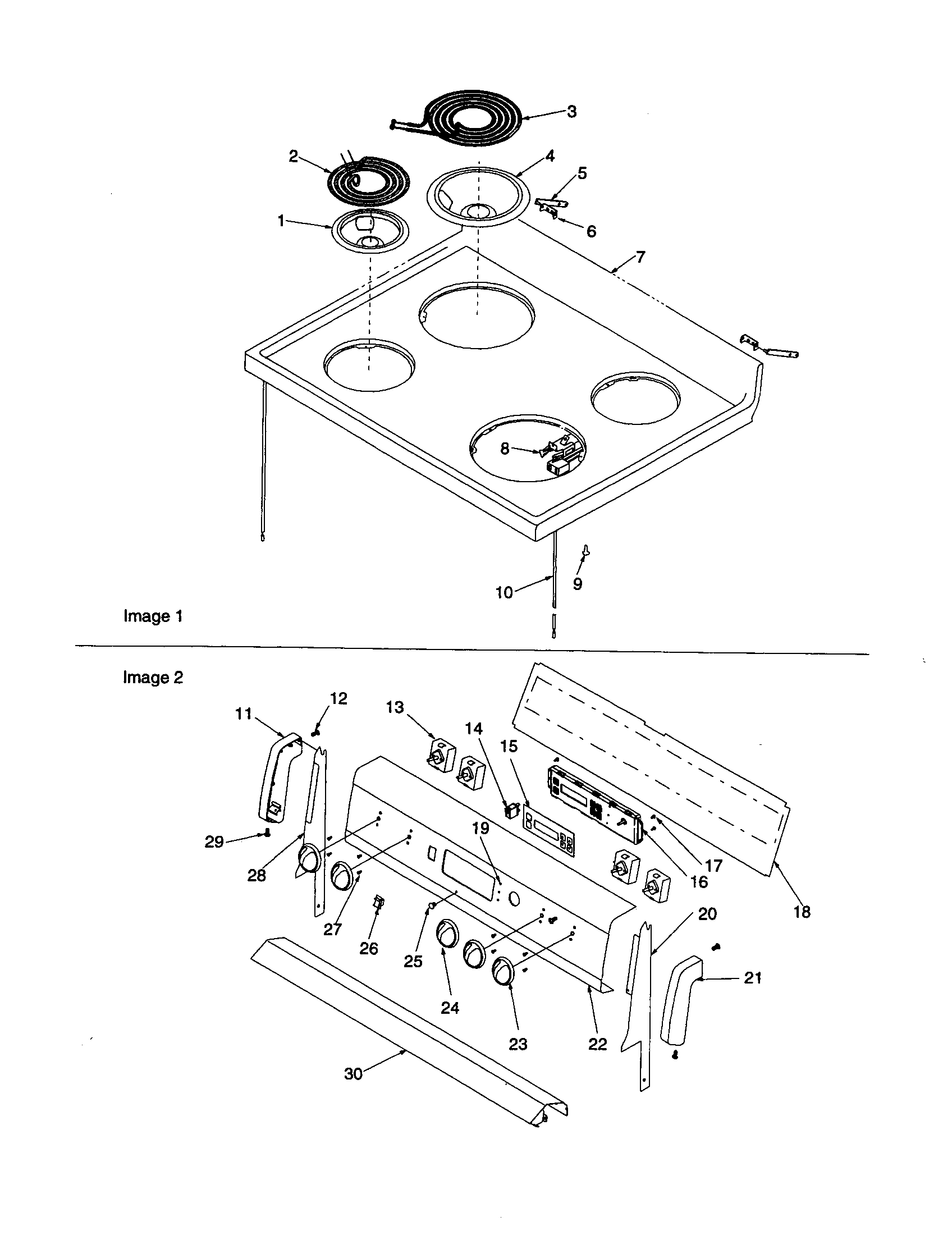 Amana ARR6220C-P1143808NC main top and backguard diagram