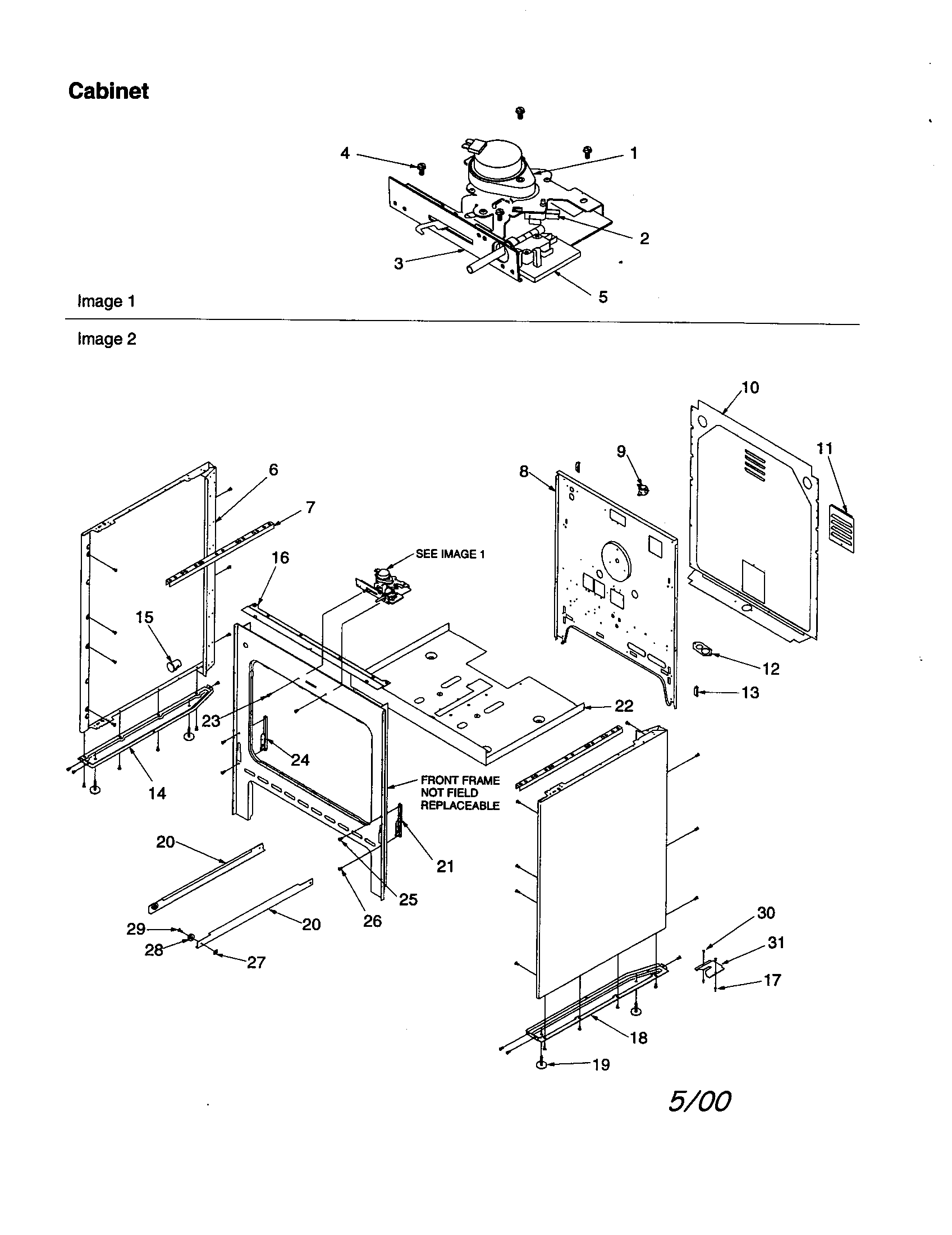 Amana ART6511WW/P1143821NWW cabinet diagram
