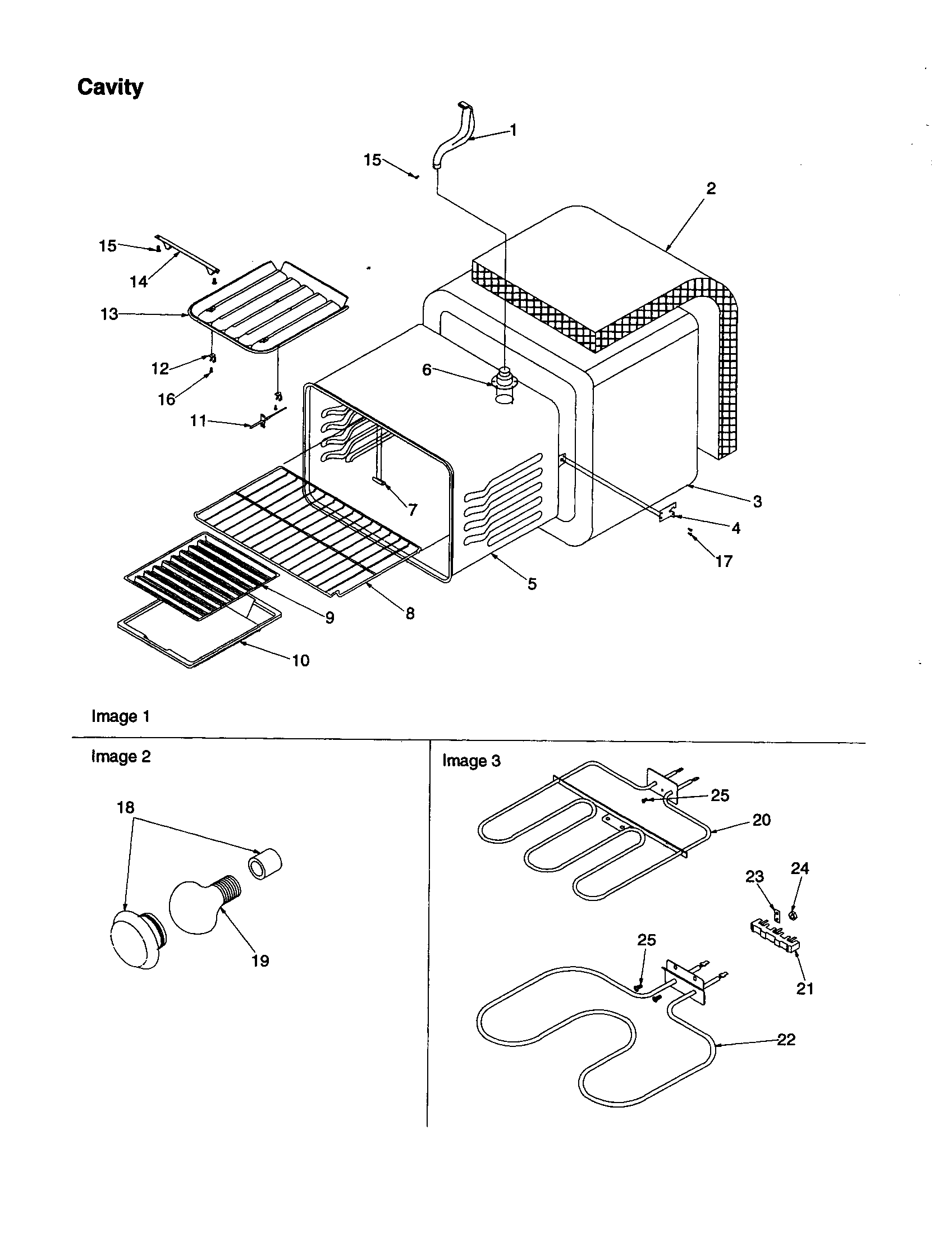 Amana ART6511WW/P1143821NWW cavity diagram