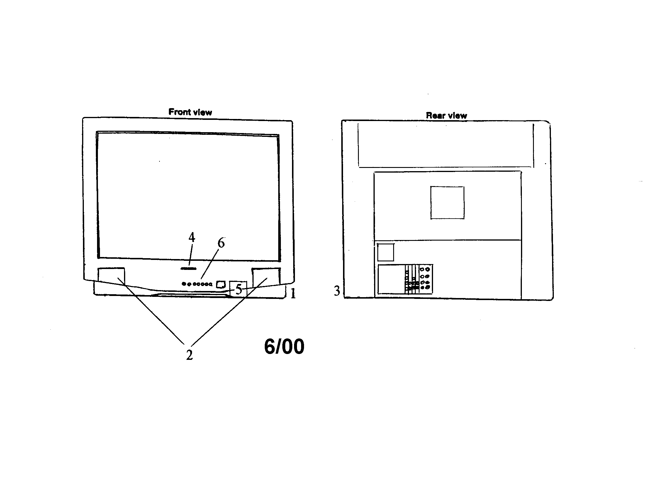 Panasonic SP2723B1 direct view television diagram