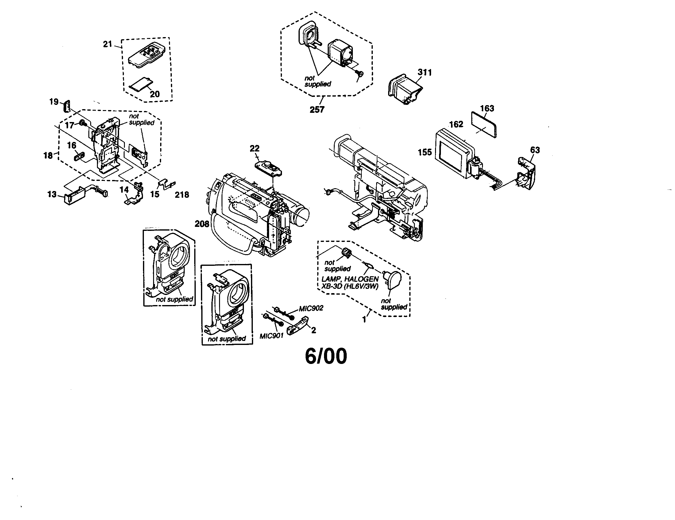 Sony CCD-TR517 camcorder diagram