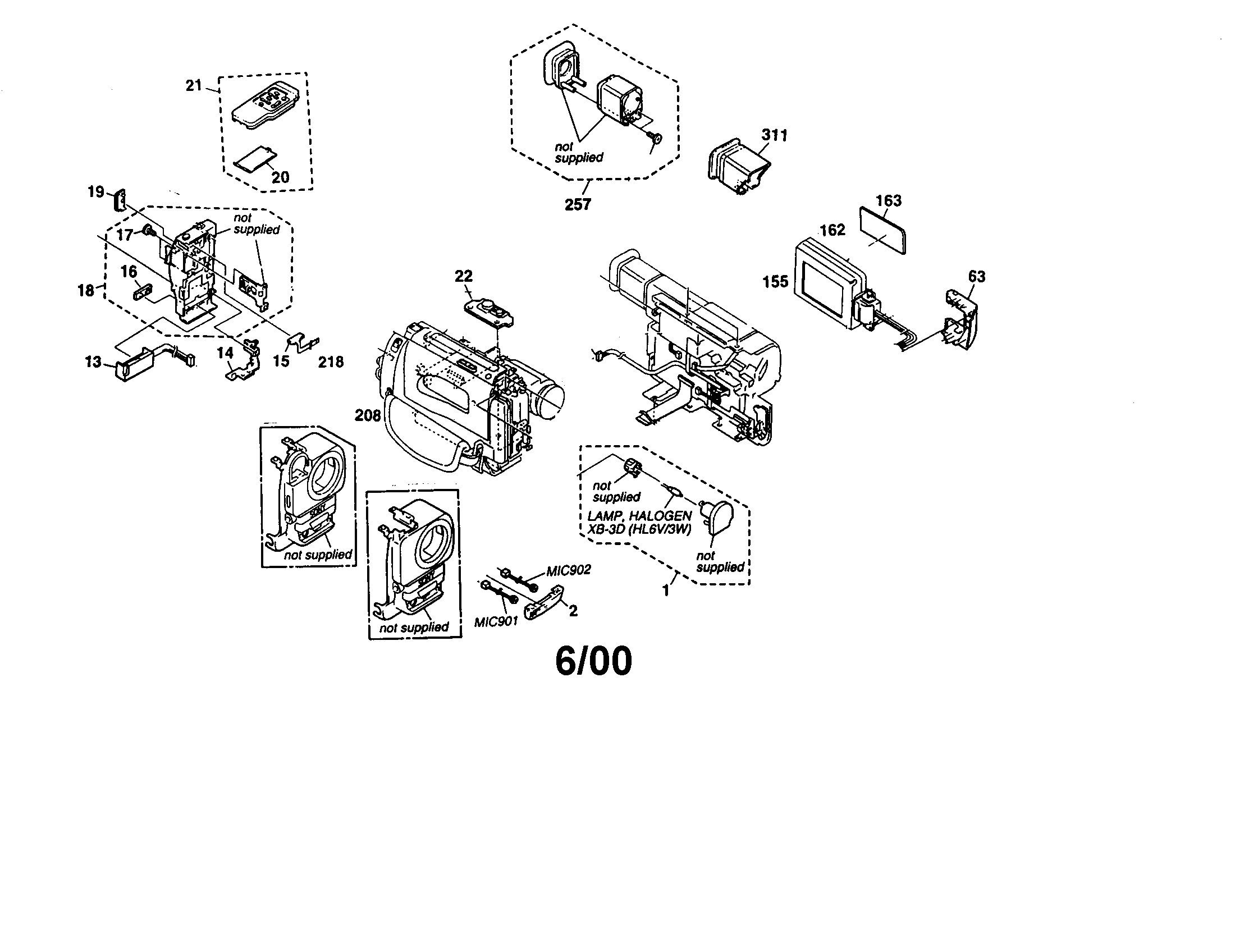 Sony CCD-TRV67 camcorder diagram