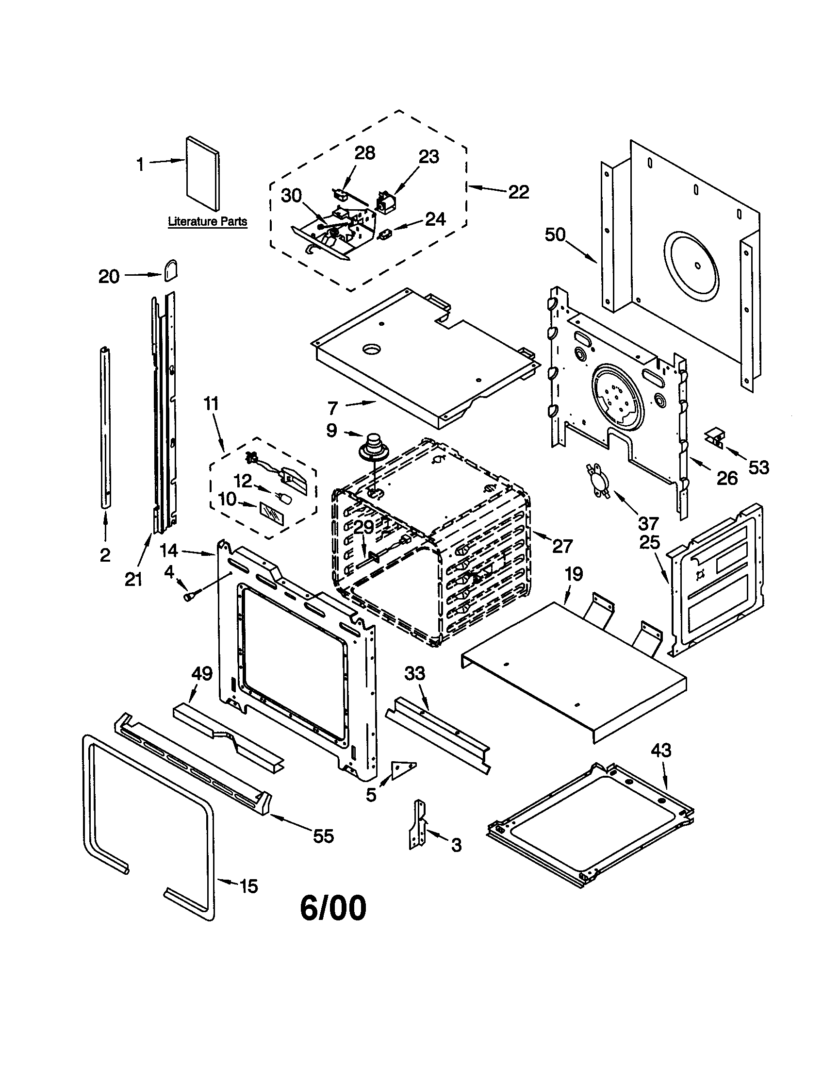 KitchenAid KEBC107HBL0 oven diagram