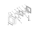 KitchenAid KEBC107HBL0 oven door diagram