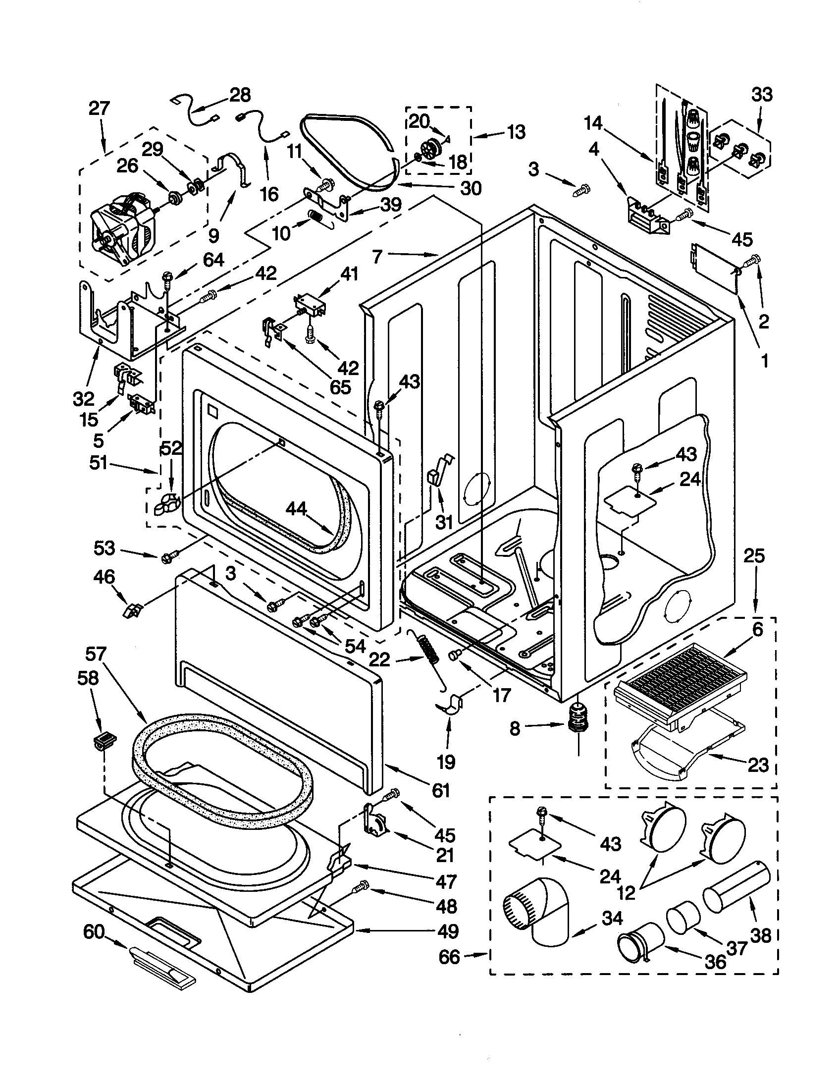 Kenmore Elite 11061086000 cabinet diagram