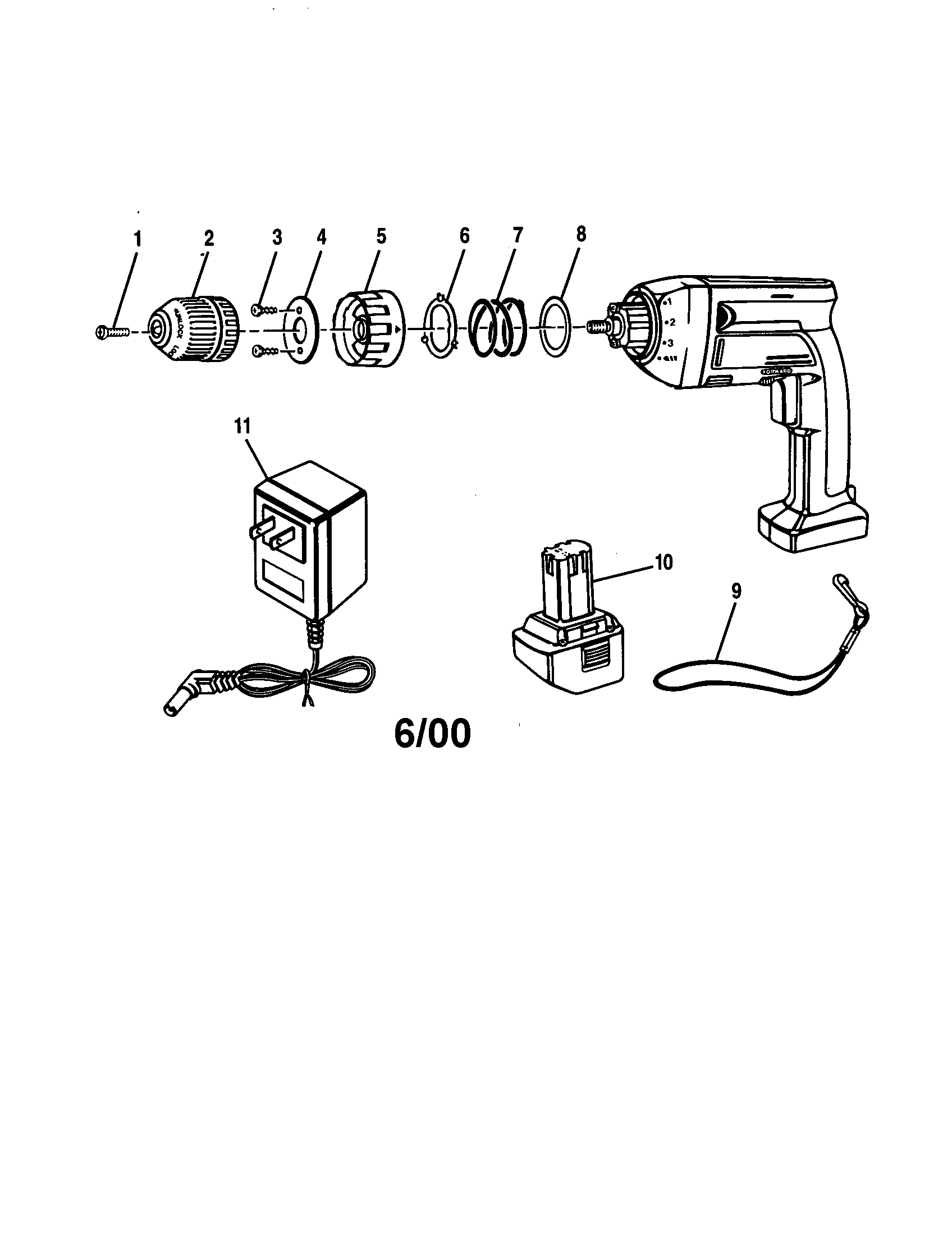 Craftsman 973111310 drill diagram