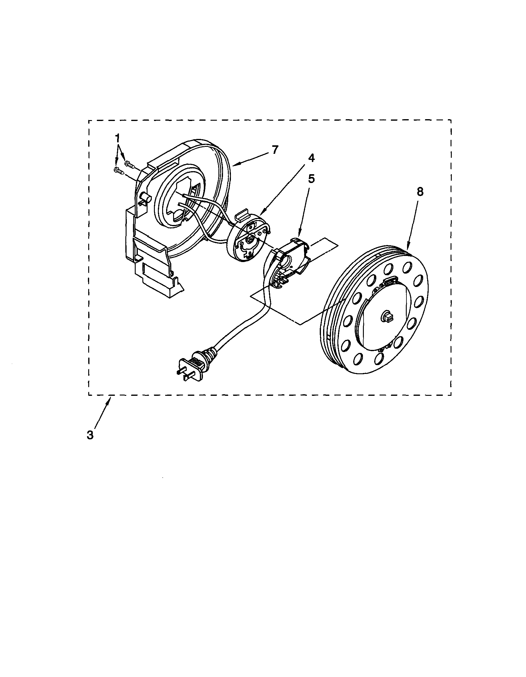 Kenmore 11620212001 power cord reel diagram