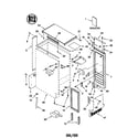 Kenmore 10689485991 cabinet liner and door diagram