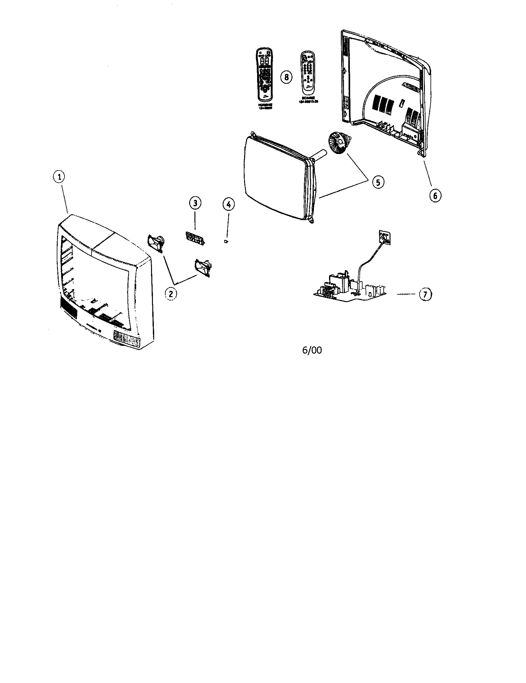Zenith B27A10ZC cabinet diagram
